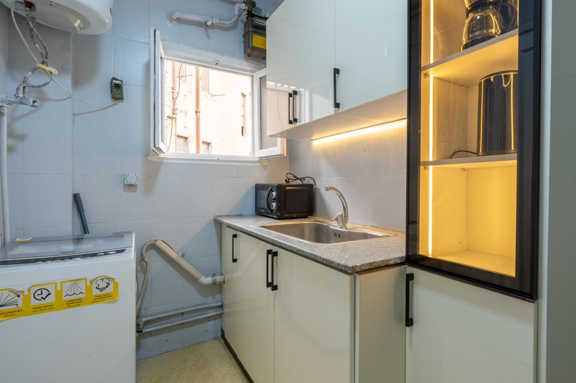 Gemuetliche Mit Nilblick Und Smart-tv In Zamalek Apartment